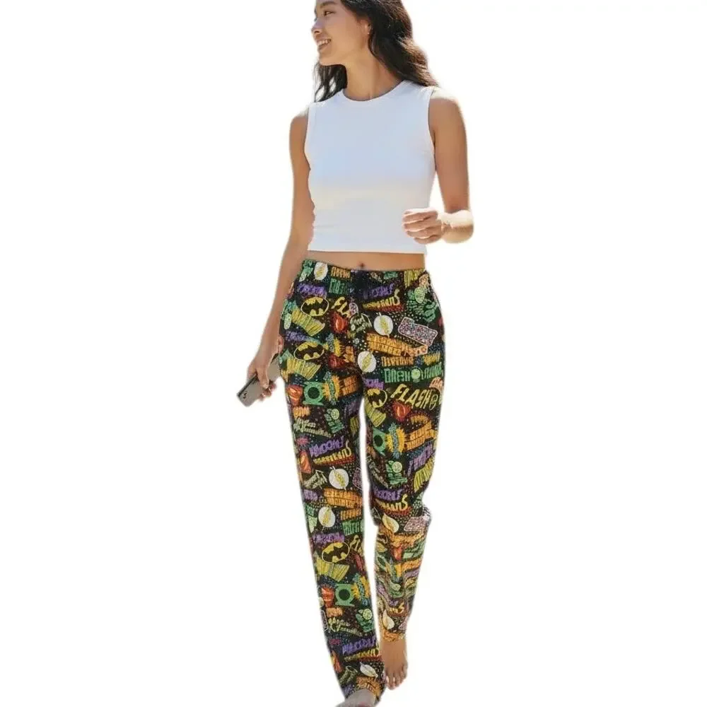 DC Comics Women's Pajama Pants - Superman Batman, Size L